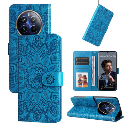 เคสโทรศัพท์หนังลายดอกทานตะวัน, For Realme 12 Pro+, For Realme C67 4G Global, For Realme C67 Global / 11 5G Taiwan Version, For Realme 11 4G Global, For Realme C53 / Narzo N53, For Realme 11, For Realme 11 Pro / 11 Pro+, For Realme C65 4G, For Realme C55