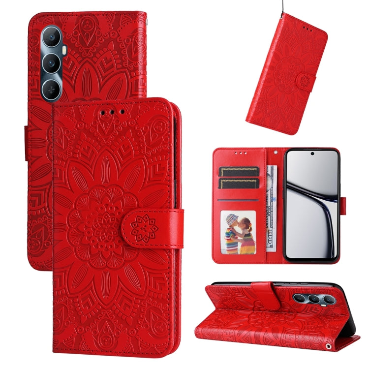 เคสโทรศัพท์หนังลายดอกทานตะวัน, For Realme 12 Pro+, For Realme C67 4G Global, For Realme C67 Global / 11 5G Taiwan Version, For Realme 11 4G Global, For Realme C53 / Narzo N53, For Realme 11, For Realme 11 Pro / 11 Pro+, For Realme C65 4G, For Realme C55