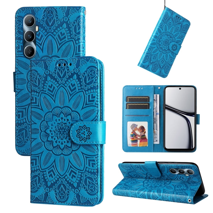 เคสโทรศัพท์หนังลายดอกทานตะวัน, For Realme 12 Pro+, For Realme C67 4G Global, For Realme C67 Global / 11 5G Taiwan Version, For Realme 11 4G Global, For Realme C53 / Narzo N53, For Realme 11, For Realme 11 Pro / 11 Pro+, For Realme C65 4G, For Realme C55