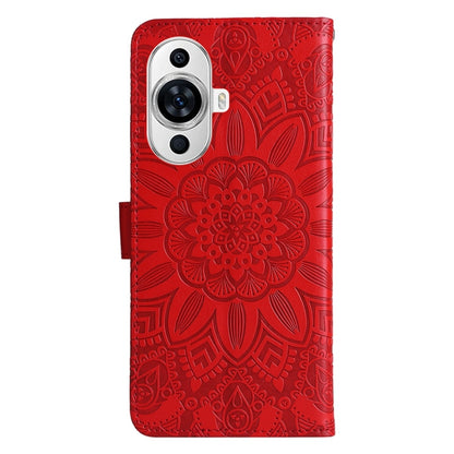 เคสโทรศัพท์หนังดอกทานตะวันลายนูน, For Huawei nova 11