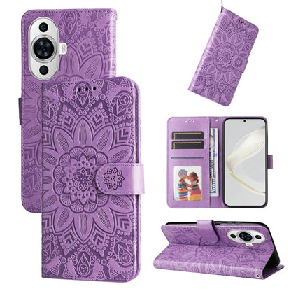 เคสโทรศัพท์หนังดอกทานตะวันลายนูน, For Huawei nova 13 Pro, For Huawei nova 13 / nova 12, For Huawei Enjoy 70 Pro, For Huawei Enjoy 70, For Huawei nova 11 SE, For Huawei nova 12 Pro, For Huawei Mate 60, For Huawei Mate 60 Pro, For Huawei nova 11 Pro