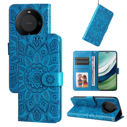 เคสโทรศัพท์หนังดอกทานตะวันลายนูน, For Huawei nova 13 Pro, For Huawei nova 13 / nova 12, For Huawei Enjoy 70 Pro, For Huawei Enjoy 70, For Huawei nova 11 SE, For Huawei nova 12 Pro, For Huawei Mate 60, For Huawei Mate 60 Pro, For Huawei nova 11 Pro