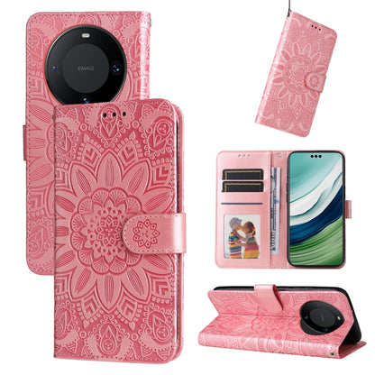 เคสโทรศัพท์หนังดอกทานตะวันลายนูน, For Huawei nova 13 Pro, For Huawei nova 13 / nova 12, For Huawei Enjoy 70 Pro, For Huawei Enjoy 70, For Huawei nova 11 SE, For Huawei nova 12 Pro, For Huawei Mate 60, For Huawei Mate 60 Pro, For Huawei nova 11 Pro