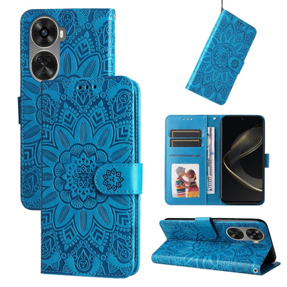 เคสโทรศัพท์หนังดอกทานตะวันลายนูน, For Huawei nova 13 Pro, For Huawei nova 13 / nova 12, For Huawei Enjoy 70 Pro, For Huawei Enjoy 70, For Huawei nova 11 SE, For Huawei nova 12 Pro, For Huawei Mate 60, For Huawei Mate 60 Pro, For Huawei nova 11 Pro