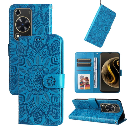 เคสโทรศัพท์หนังดอกทานตะวันลายนูน, For Huawei nova 13 Pro, For Huawei nova 13 / nova 12, For Huawei Enjoy 70 Pro, For Huawei Enjoy 70, For Huawei nova 11 SE, For Huawei nova 12 Pro, For Huawei Mate 60, For Huawei Mate 60 Pro, For Huawei nova 11 Pro