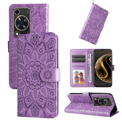 เคสโทรศัพท์หนังดอกทานตะวันลายนูน, For Huawei nova 13 Pro, For Huawei nova 13 / nova 12, For Huawei Enjoy 70 Pro, For Huawei Enjoy 70, For Huawei nova 11 SE, For Huawei nova 12 Pro, For Huawei Mate 60, For Huawei Mate 60 Pro, For Huawei nova 11 Pro