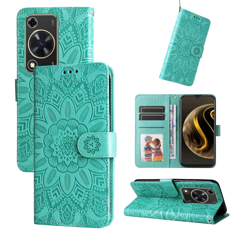 เคสโทรศัพท์หนังดอกทานตะวันลายนูน, For Huawei nova 13 Pro, For Huawei nova 13 / nova 12, For Huawei Enjoy 70 Pro, For Huawei Enjoy 70, For Huawei nova 11 SE, For Huawei nova 12 Pro, For Huawei Mate 60, For Huawei Mate 60 Pro, For Huawei nova 11 Pro