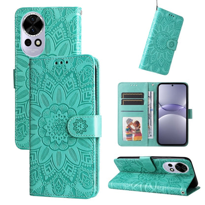 เคสโทรศัพท์หนังดอกทานตะวันลายนูน, For Huawei nova 13 Pro, For Huawei nova 13 / nova 12, For Huawei Enjoy 70 Pro, For Huawei Enjoy 70, For Huawei nova 11 SE, For Huawei nova 12 Pro, For Huawei Mate 60, For Huawei Mate 60 Pro, For Huawei nova 11 Pro