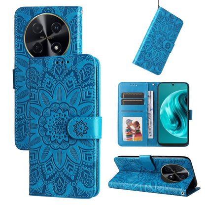 เคสโทรศัพท์หนังดอกทานตะวันลายนูน, For Huawei nova 13 Pro, For Huawei nova 13 / nova 12, For Huawei Enjoy 70 Pro, For Huawei Enjoy 70, For Huawei nova 11 SE, For Huawei nova 12 Pro, For Huawei Mate 60, For Huawei Mate 60 Pro, For Huawei nova 11 Pro