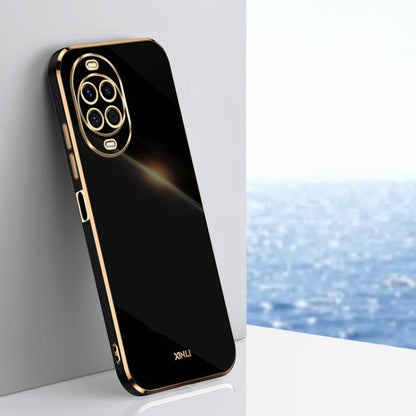 XINLI Straight Edge 6D Electroplate เคสโทรศัพท์ TPU, For Huawei Mate 80 Pro Max, For Huawei Mate 80, For Huawei Mate 70 Air, For Huawei Nova 14 Ultra, For Huawei Nova 14 Pro, For Huawei Nova 14