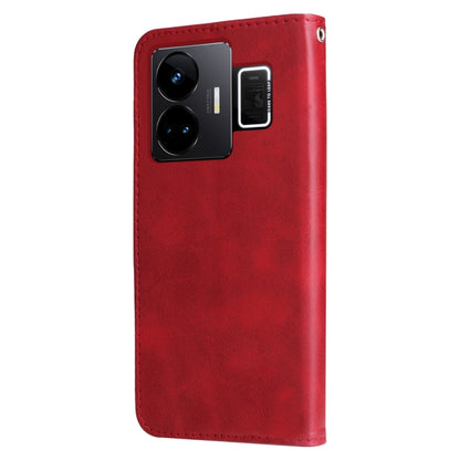 ซองใส่โทรศัพท์หนังซิปแฟชั่นเนื้อลูกวัว, For Realme GT Neo 5 5G / GT3