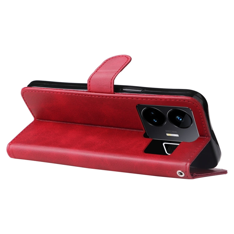 ซองใส่โทรศัพท์หนังซิปแฟชั่นเนื้อลูกวัว, For Realme GT Neo 5 5G / GT3
