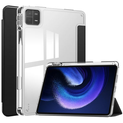 เคสแท็บเล็ตหนังสมาร์ท TPU แบบใส 3 เท่า, For Xiaomi Pad 6 / 6 Pro