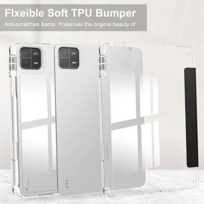 เคสแท็บเล็ตหนังสมาร์ท TPU แบบใส 3 เท่า, For Xiaomi Pad 6 / 6 Pro