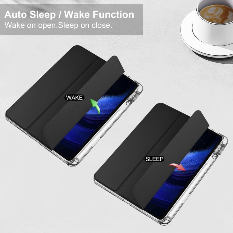 เคสแท็บเล็ตหนังสมาร์ท TPU แบบใส 3 เท่า, For Xiaomi Pad 6 / 6 Pro