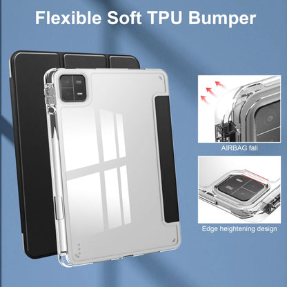 เคสแท็บเล็ตหนังสมาร์ท TPU แบบใส 3 เท่า, For Xiaomi Pad 6 / 6 Pro