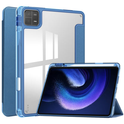 เคสแท็บเล็ตหนังสมาร์ท TPU แบบใส 3 เท่า, For Xiaomi Pad 6 / 6 Pro