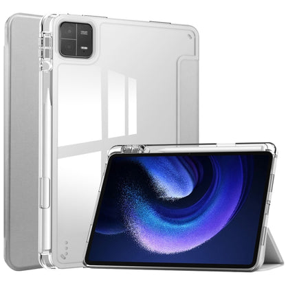 เคสแท็บเล็ตหนังสมาร์ท TPU แบบใส 3 เท่า, For Xiaomi Pad 6 / 6 Pro