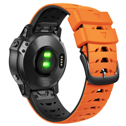 สายนาฬิกาซิลิโคนแบบปลดเร็วรูปสี่เหลี่ยมคางหมู 22 มม, For Garmin Fenix 7