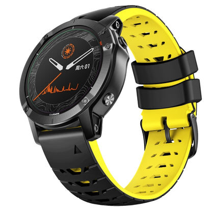 สายนาฬิกาซิลิโคนแบบปลดเร็วรูปสี่เหลี่ยมคางหมู 22 มม, For Garmin Fenix 7