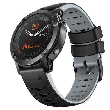 สายนาฬิกาซิลิโคนแบบปลดเร็วรูปสี่เหลี่ยมคางหมู 22 มม, For Garmin Fenix 7