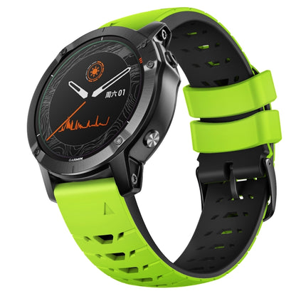 สายนาฬิกาซิลิโคนแบบปลดเร็วรูปสี่เหลี่ยมคางหมู 22 มม, For Garmin Fenix 7
