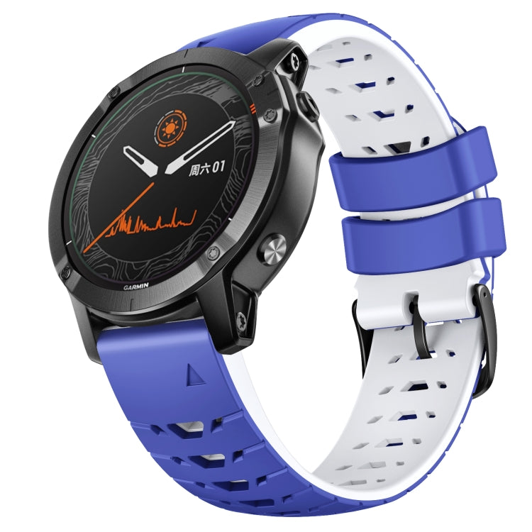 สายนาฬิกาซิลิโคนแบบปลดเร็วรูปสี่เหลี่ยมคางหมู 22 มม, For Garmin Fenix 7
