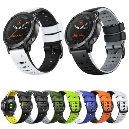 สายนาฬิกาซิลิโคนแบบปลดเร็วรูปสี่เหลี่ยมคางหมู 22 มม, For Garmin Fenix 7