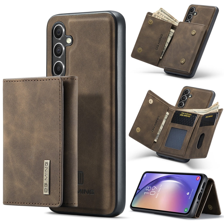 DG.MING M1 Series 3-Fold Multi Card Wallet Phone Case, For Samsung Galaxy A15 5G / A15 4G, For Samsung Galaxy A55 5G, For Samsung Galaxy A35 5G, For Samsung Galaxy S24 Ultra 5G, For Samsung Galaxy S24+ 5G, For Samsung Galaxy S24 5G                     ...