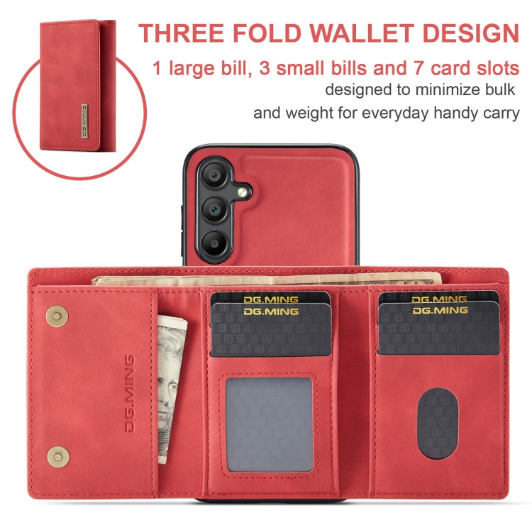 DG.MING M1 Series 3-Fold Multi Card Wallet Phone Case, For Samsung Galaxy A15 5G / A15 4G, For Samsung Galaxy A55 5G, For Samsung Galaxy A35 5G, For Samsung Galaxy S24 Ultra 5G, For Samsung Galaxy S24+ 5G, For Samsung Galaxy S24 5G                     ...