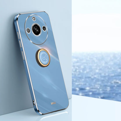 XINLI ขอบตรง 6D Electroplate เคสโทรศัพท์ TPU พร้อมที่ใส่แหวน, For Realme C75, For Realme GT 7 Pro 5G, For Realme Note 60 4G, For Realme 13 Pro Global, For Realme 11 5G, For Realme C53 2023