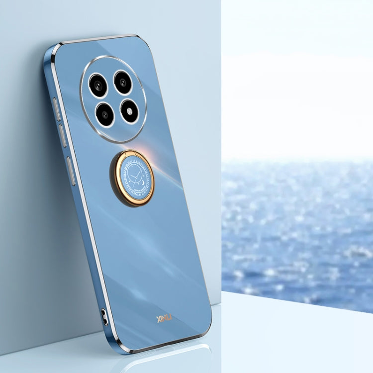 XINLI ขอบตรง 6D Electroplate เคสโทรศัพท์ TPU พร้อมที่ใส่แหวน, For Realme C75, For Realme GT 7 Pro 5G, For Realme Note 60 4G, For Realme 13 Pro Global, For Realme 11 5G, For Realme C53 2023