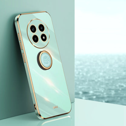 XINLI ขอบตรง 6D Electroplate เคสโทรศัพท์ TPU พร้อมที่ใส่แหวน, For Realme C75, For Realme GT 7 Pro 5G, For Realme Note 60 4G, For Realme 13 Pro Global, For Realme 11 5G, For Realme C53 2023