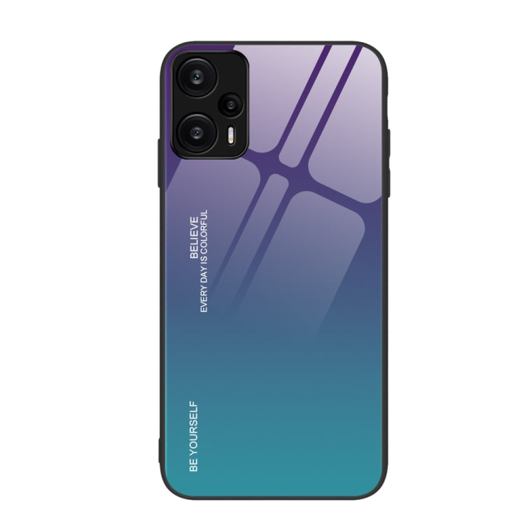 เคสโทรศัพท์กระจกไล่ระดับสี, For Xiaomi Poco F6, For Xiaomi Poco F6 Pro, For Xiaomi Redmi Note 12 4G Global, For Xiaomi Redmi Note 12 Turbo