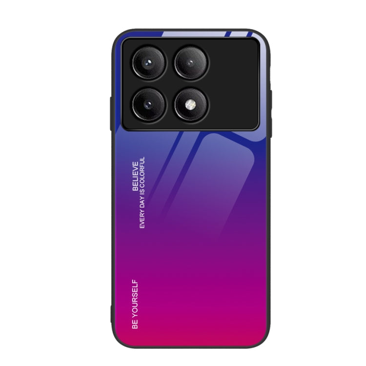 เคสโทรศัพท์กระจกไล่ระดับสี, For Xiaomi Poco F6, For Xiaomi Poco F6 Pro, For Xiaomi Redmi Note 12 4G Global, For Xiaomi Redmi Note 12 Turbo