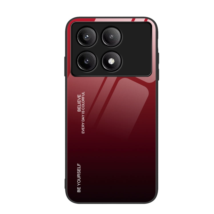 เคสโทรศัพท์กระจกไล่ระดับสี, For Xiaomi Poco F6, For Xiaomi Poco F6 Pro, For Xiaomi Redmi Note 12 4G Global, For Xiaomi Redmi Note 12 Turbo
