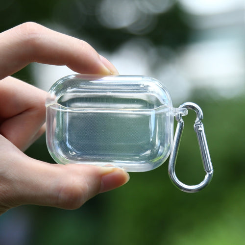 เคสป้องกันหูฟัง TPU ใสแบบใสพร้อมตะขอ, For AirPods Pro TPU