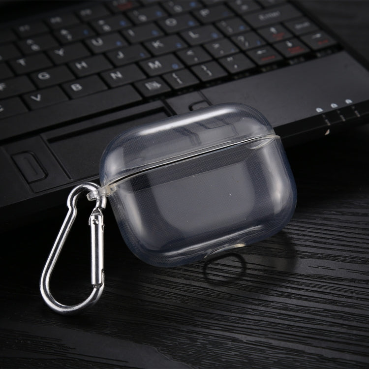 เคสป้องกันหูฟัง TPU ใสแบบใสพร้อมตะขอ, For AirPods Pro TPU
