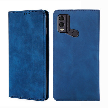 Skin Feel เคสโทรศัพท์หนังแม่เหล็ก, For Nokia C12, For Nokia G42 5G, For Nokia C22, For Nokia C32, For Nokia G11 Plus, For Nokia C300 4G US Version, For Nokia C110 4G, For Nokia C02 TA-1522