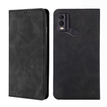 Skin Feel เคสโทรศัพท์หนังแม่เหล็ก, For Nokia C12, For Nokia G42 5G, For Nokia C22, For Nokia C32, For Nokia G11 Plus, For Nokia C300 4G US Version, For Nokia C110 4G, For Nokia C02 TA-1522