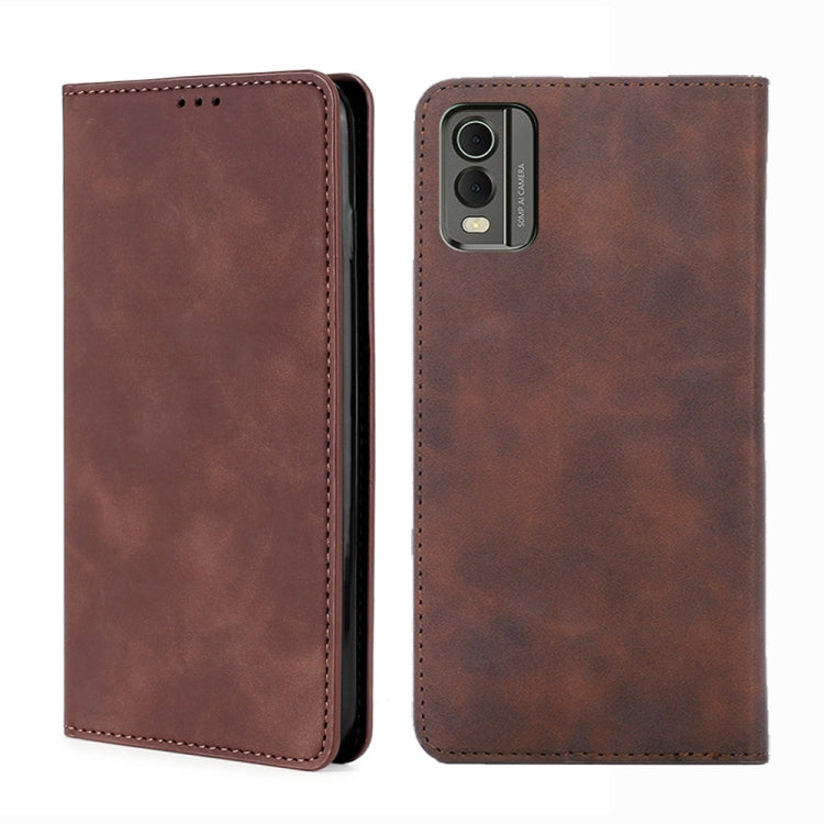 Skin Feel เคสโทรศัพท์หนังแม่เหล็ก, For Nokia C12, For Nokia G42 5G, For Nokia C22, For Nokia C32, For Nokia G11 Plus, For Nokia C300 4G US Version, For Nokia C110 4G, For Nokia C02 TA-1522