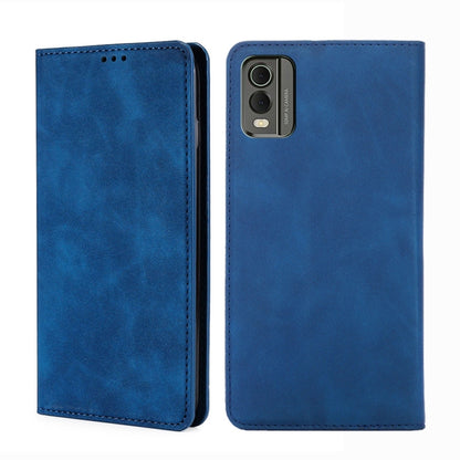 Skin Feel เคสโทรศัพท์หนังแม่เหล็ก, For Nokia C12, For Nokia G42 5G, For Nokia C22, For Nokia C32, For Nokia G11 Plus, For Nokia C300 4G US Version, For Nokia C110 4G, For Nokia C02 TA-1522