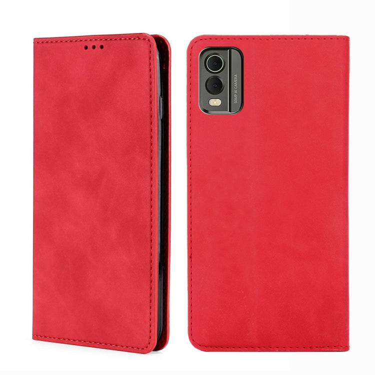 Skin Feel เคสโทรศัพท์หนังแม่เหล็ก, For Nokia C12, For Nokia G42 5G, For Nokia C22, For Nokia C32, For Nokia G11 Plus, For Nokia C300 4G US Version, For Nokia C110 4G, For Nokia C02 TA-1522