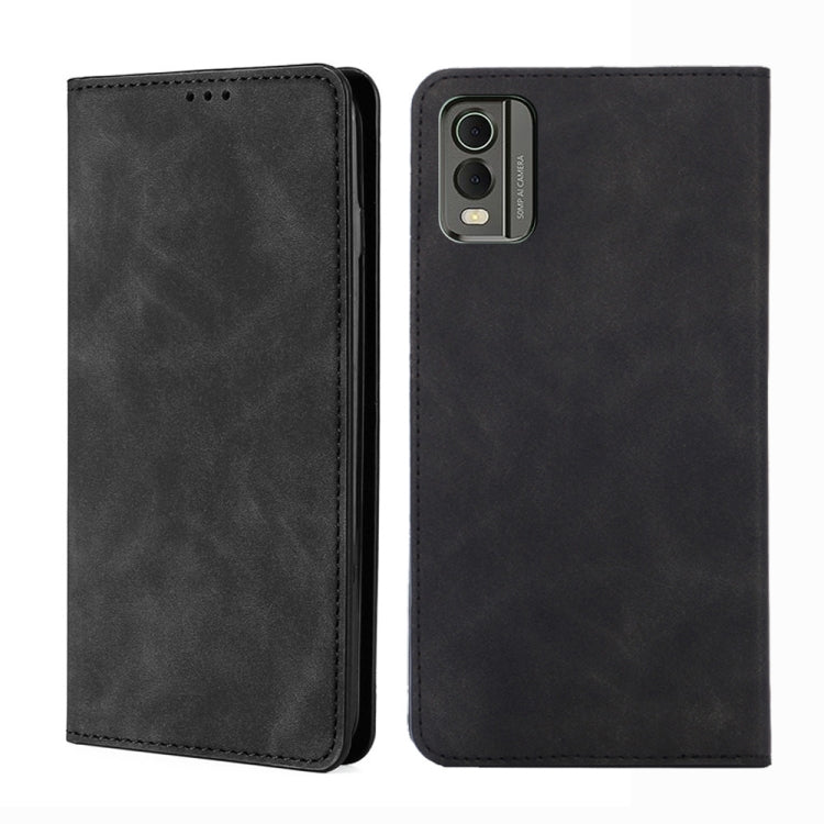 Skin Feel เคสโทรศัพท์หนังแม่เหล็ก, For Nokia C12, For Nokia G42 5G, For Nokia C22, For Nokia C32, For Nokia G11 Plus, For Nokia C300 4G US Version, For Nokia C110 4G, For Nokia C02 TA-1522