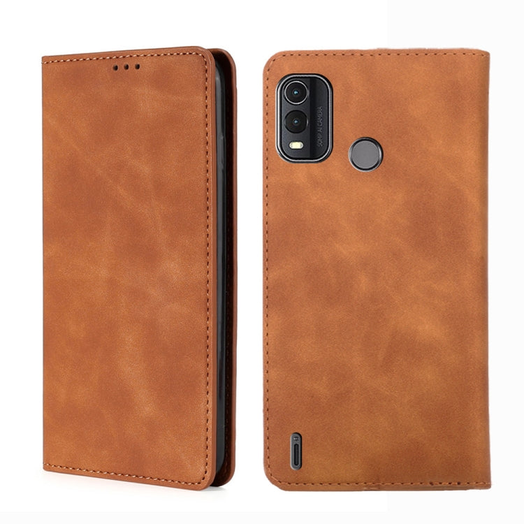 Skin Feel เคสโทรศัพท์หนังแม่เหล็ก, For Nokia C12, For Nokia G42 5G, For Nokia C22, For Nokia C32, For Nokia G11 Plus, For Nokia C300 4G US Version, For Nokia C110 4G, For Nokia C02 TA-1522