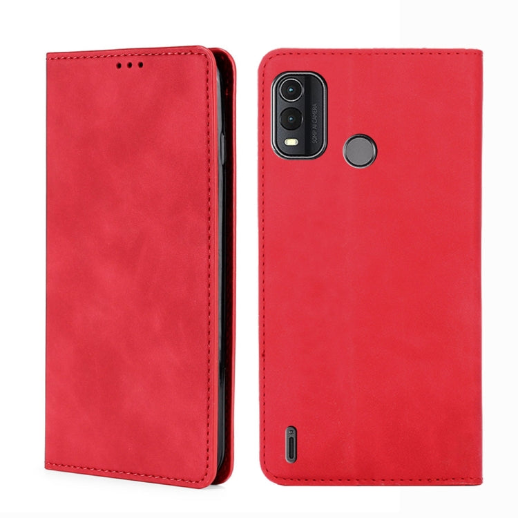 Skin Feel เคสโทรศัพท์หนังแม่เหล็ก, For Nokia C12, For Nokia G42 5G, For Nokia C22, For Nokia C32, For Nokia G11 Plus, For Nokia C300 4G US Version, For Nokia C110 4G, For Nokia C02 TA-1522