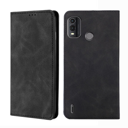Skin Feel เคสโทรศัพท์หนังแม่เหล็ก, For Nokia C12, For Nokia G42 5G, For Nokia C22, For Nokia C32, For Nokia G11 Plus, For Nokia C300 4G US Version, For Nokia C110 4G, For Nokia C02 TA-1522