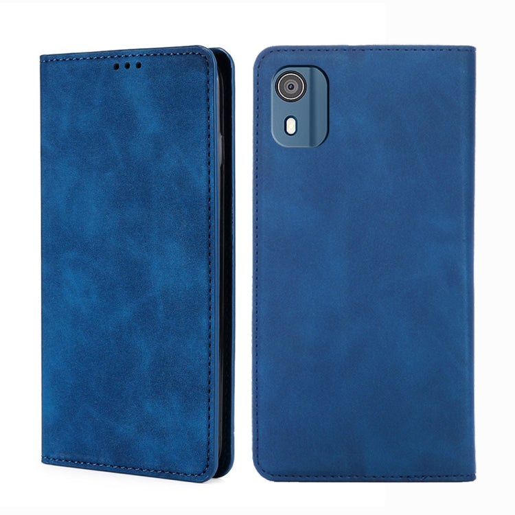 Skin Feel เคสโทรศัพท์หนังแม่เหล็ก, For Nokia C12, For Nokia G42 5G, For Nokia C22, For Nokia C32, For Nokia G11 Plus, For Nokia C300 4G US Version, For Nokia C110 4G, For Nokia C02 TA-1522