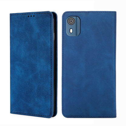 Skin Feel เคสโทรศัพท์หนังแม่เหล็ก, For Nokia C12, For Nokia G42 5G, For Nokia C22, For Nokia C32, For Nokia G11 Plus, For Nokia C300 4G US Version, For Nokia C110 4G, For Nokia C02 TA-1522