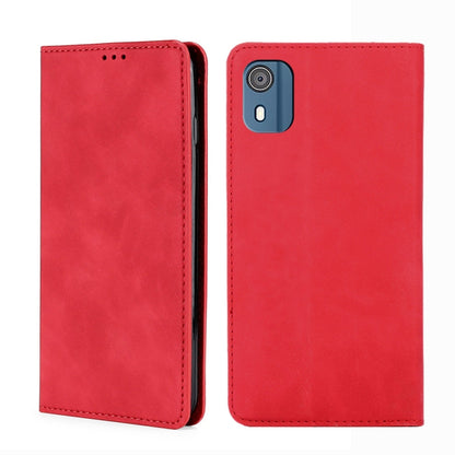 Skin Feel เคสโทรศัพท์หนังแม่เหล็ก, For Nokia C12, For Nokia G42 5G, For Nokia C22, For Nokia C32, For Nokia G11 Plus, For Nokia C300 4G US Version, For Nokia C110 4G, For Nokia C02 TA-1522